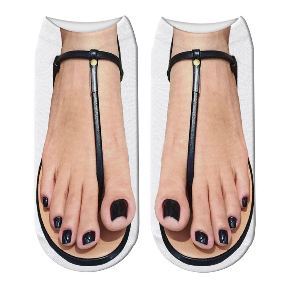 Quirky 3D Design Novelty Ankle Socks