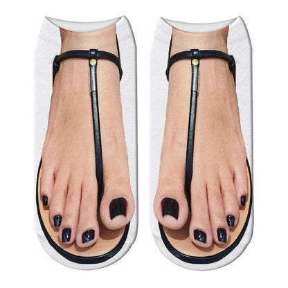 Quirky 3D Design Novelty Ankle Socks