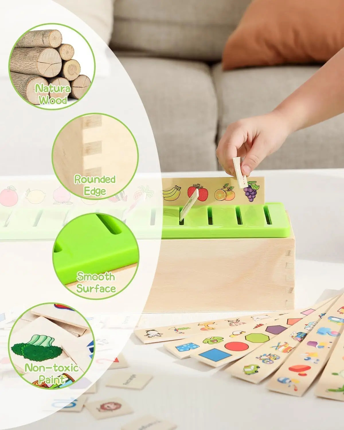 Educational Wooden Sorting Toy for Kids