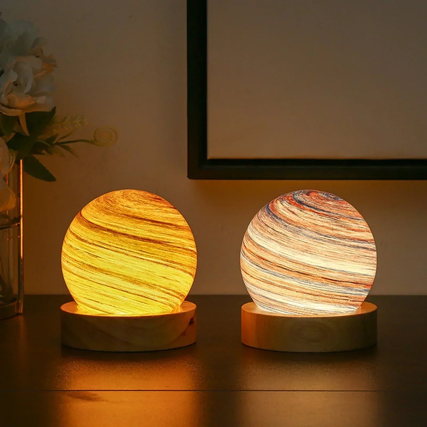 Colorful Solar LED Mini Night Lights Galaxy Decor