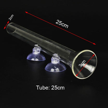 Clear Glass Fish Food Feeder Tube