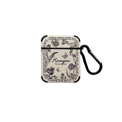 Stylish Floral Leather Airpods Cover - Fesara