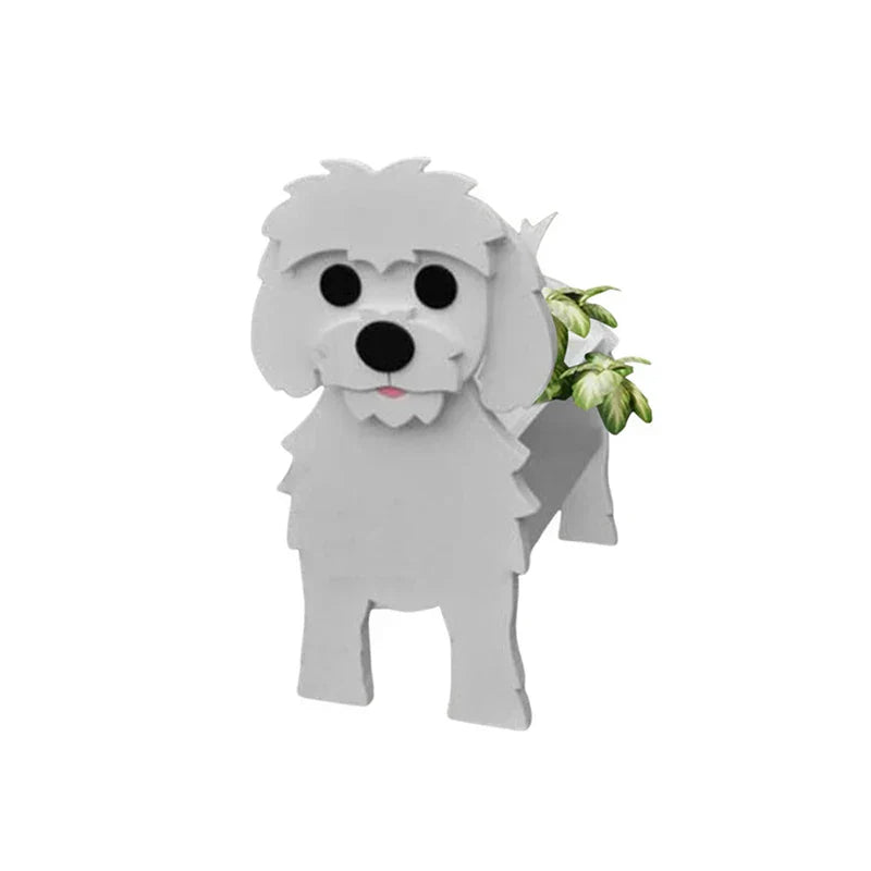 Cute Dog Planter Pot - Fun Pet Flower Container