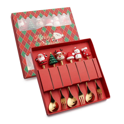 Holiday Christmas Spoon Set for Festive Tables