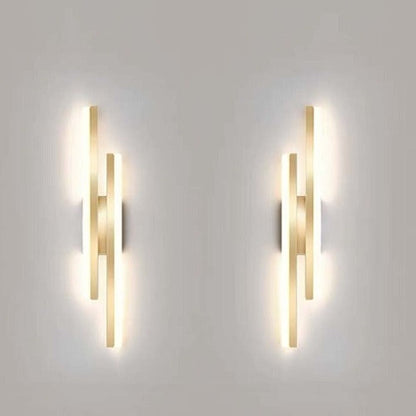 Slim LED Wall Light with Bright Vertical Stripes