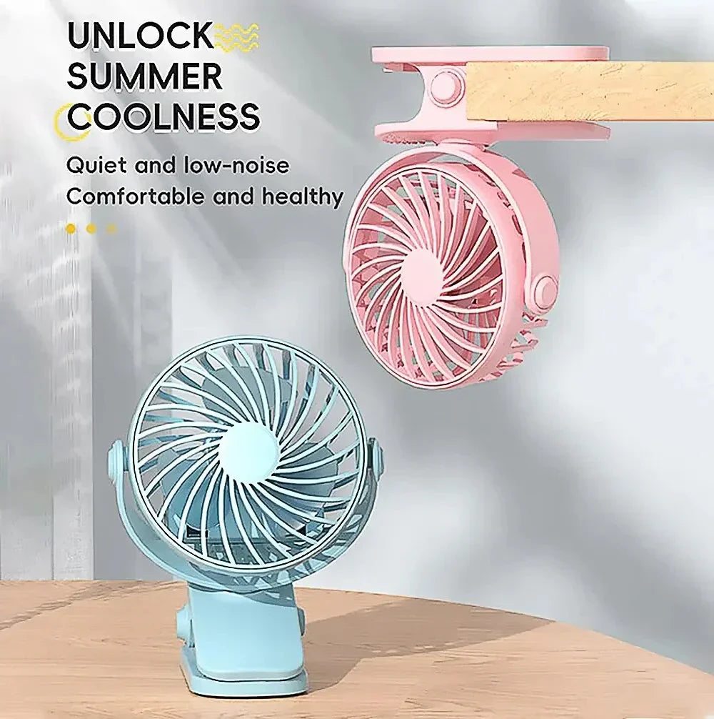 Compact USB Desk Fan with Adjustable Speed