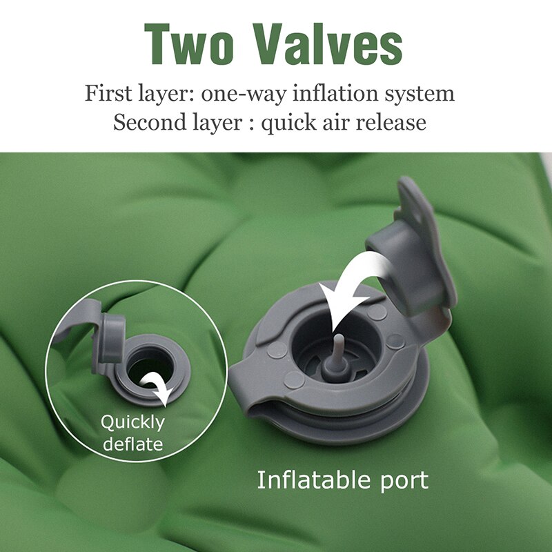 Comfy Outdoor Inflatable Camping Air Bed with Pillow