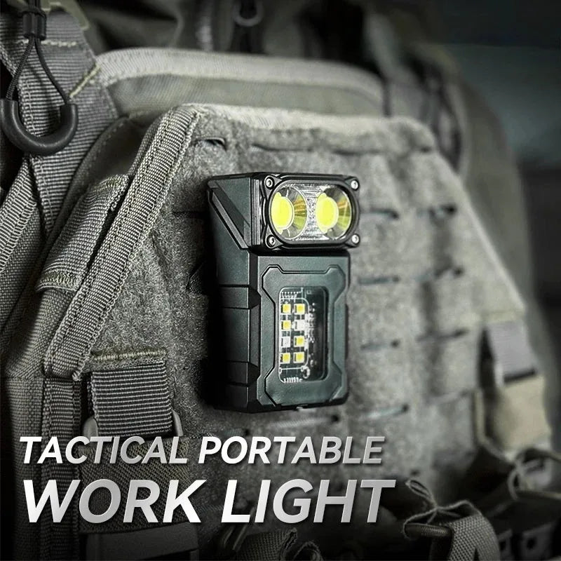 Compact LED Work Flashlight with Magnetic Base - Fesara
