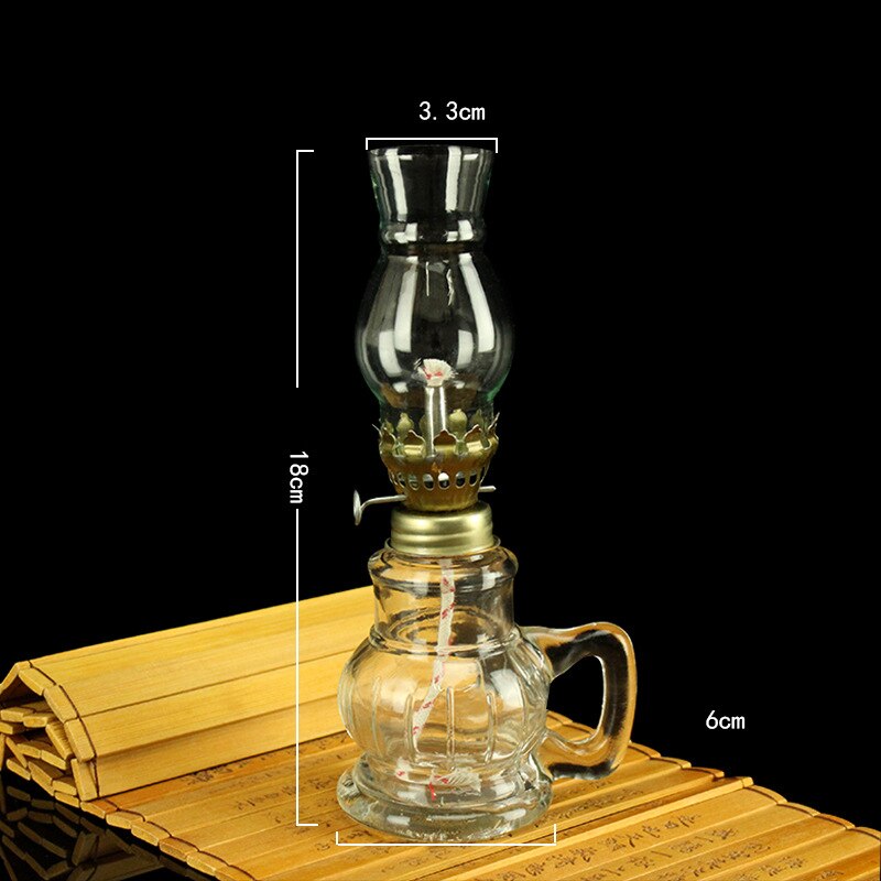 Rustic Antique Oil Table Lamp