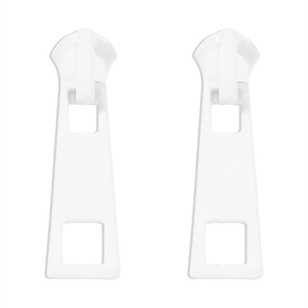 Unique Small Zip Pendant Earrings - Fesara