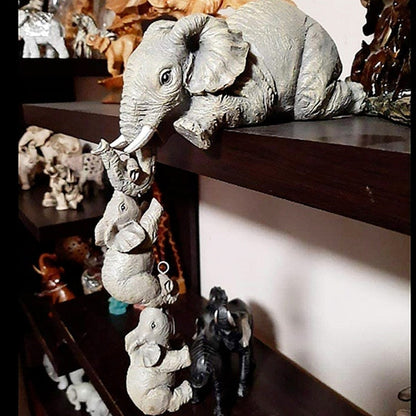 Fesara Elephant Figurine Adorable Home Ornament