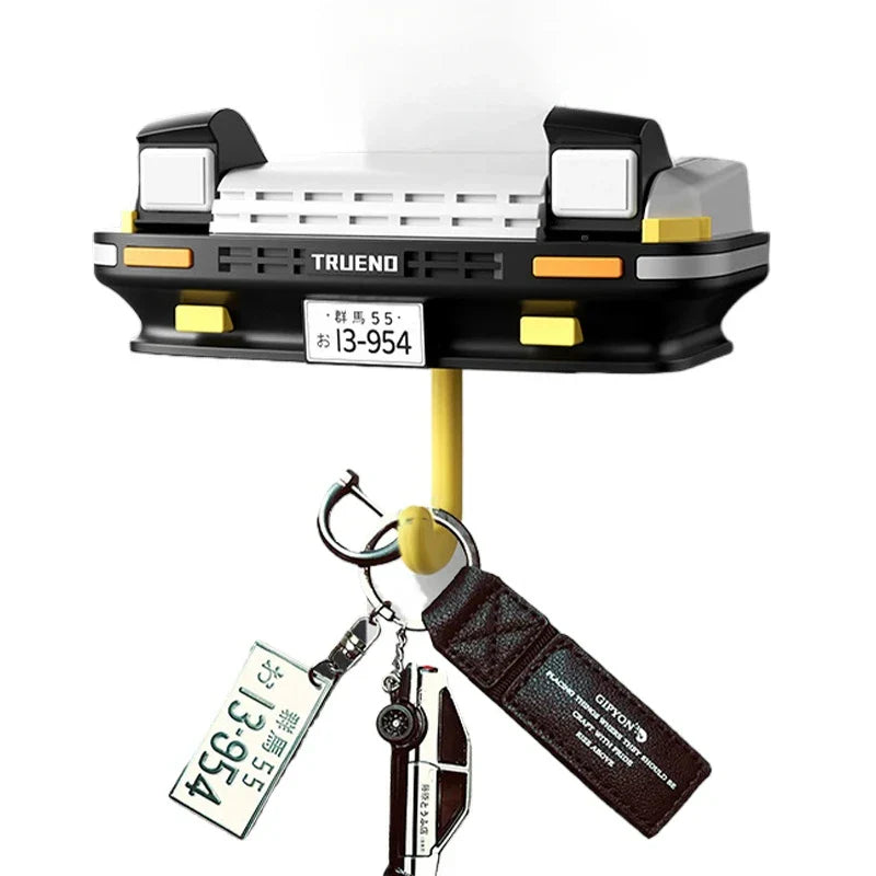 Car Shaped Key Holder with Wall Hooks - Fesara