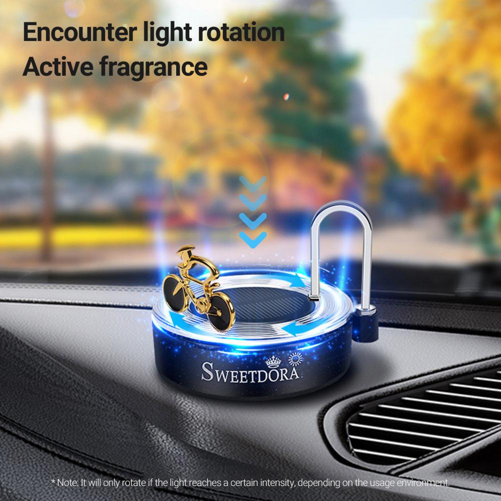 Compact Bike Shape Solar Powered Air Freshener Decor