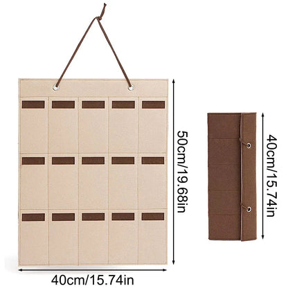 Compact Foldable Sunglasses Wall Organizer