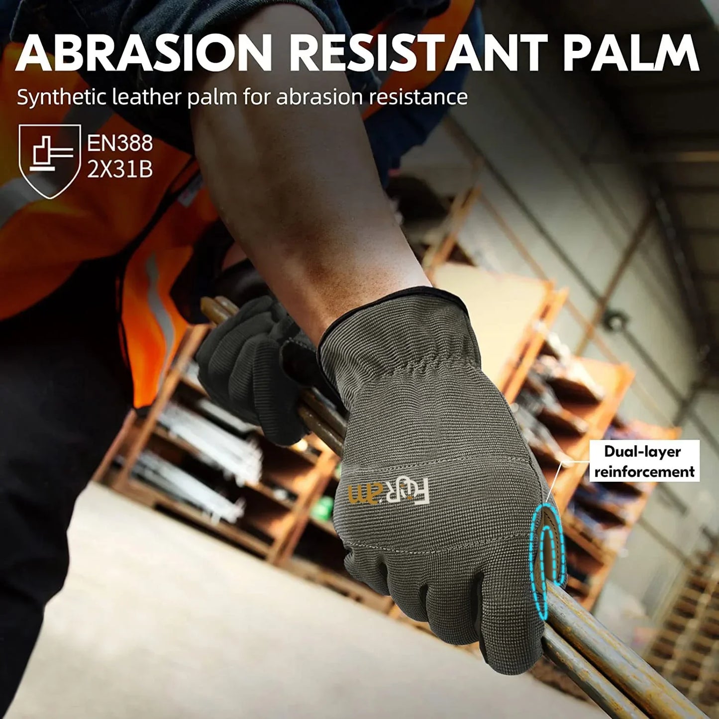 Durable Grip Work Gloves - Safety for Heavy Duty Jobs
