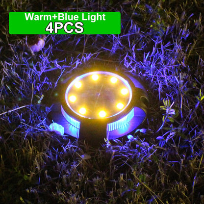Colorful Outdoor Solar Powered Garden Lamp