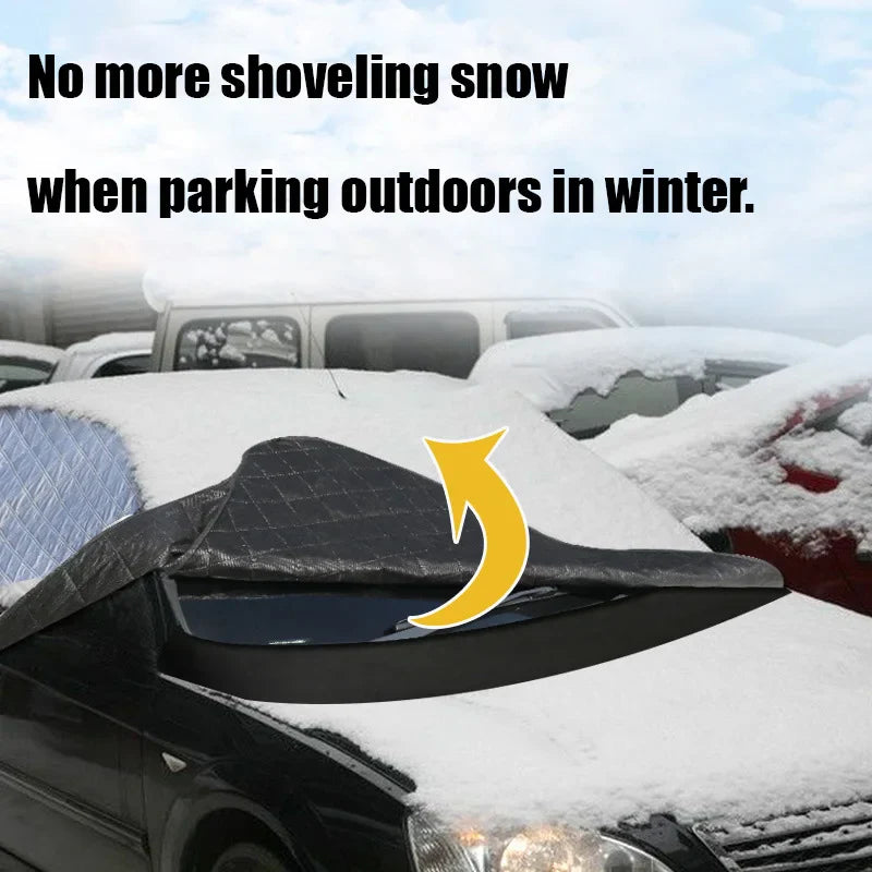 Winter Car Windshield Snow Cover with Quick Fit Design