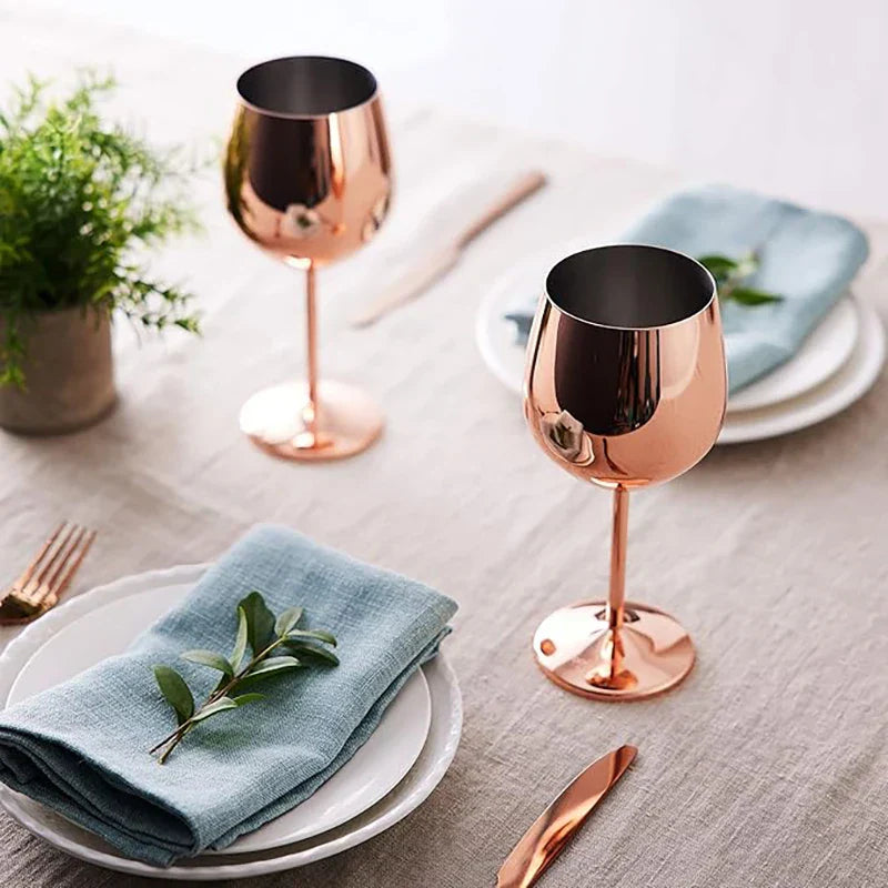 Durable Metal Drinking Glasses (Set of 6)