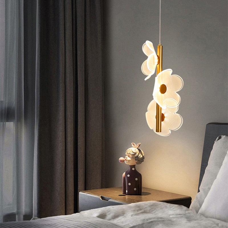 Stylish Floral LED Pendant Lamp