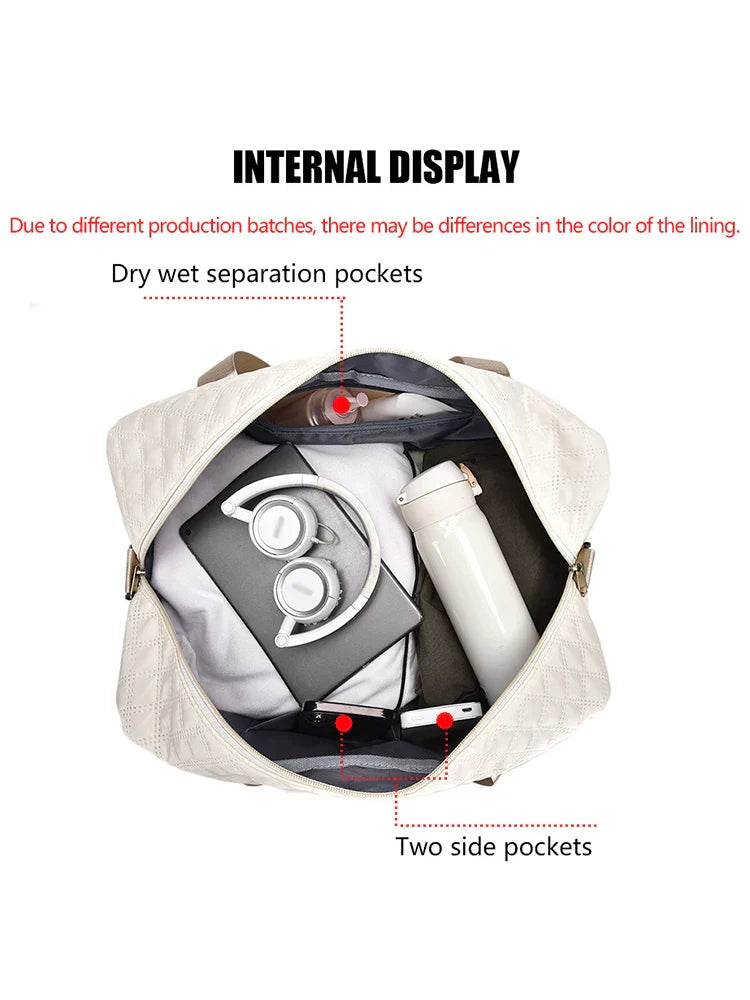 Fesara TravelFlex Lightweight Travel Duffel Bag with Pocket