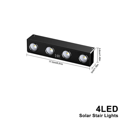 Solar Powered Outdoor LED Garden Lights 4-Pack