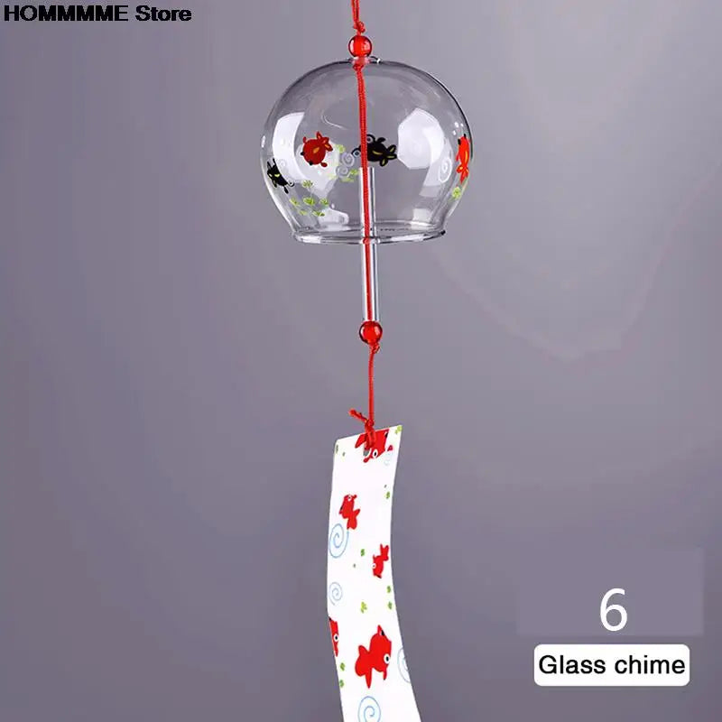 Beautiful Japanese Glass Wind Chime Pendant