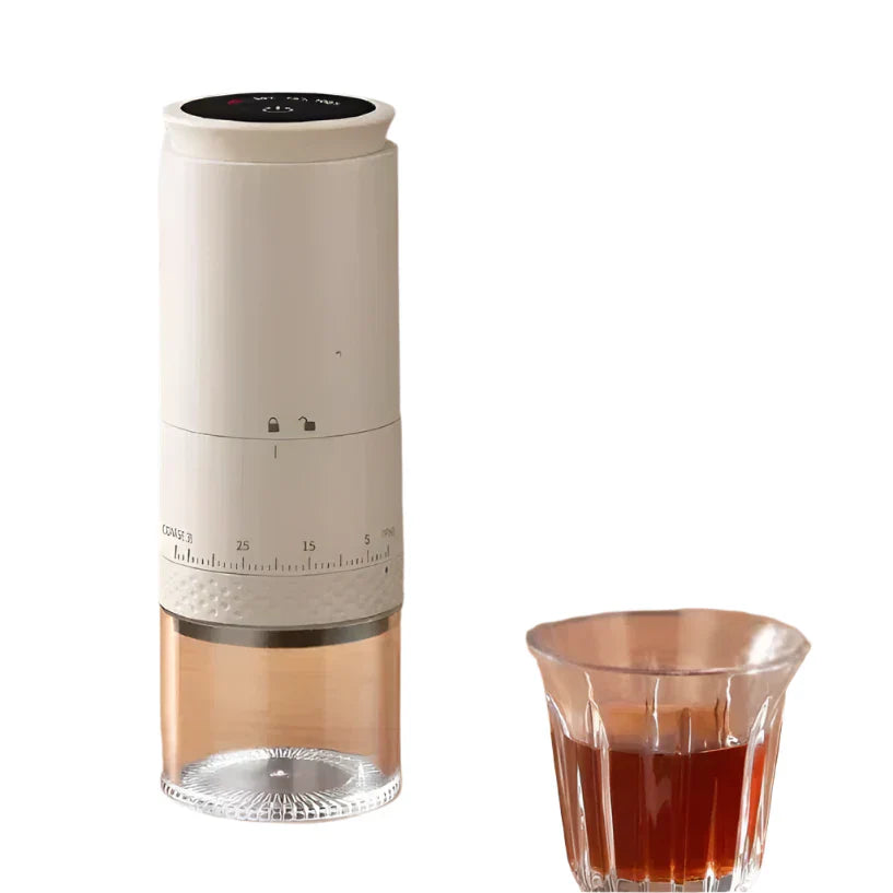 Compact Electric Coffee Grinder with Variable Grind Control