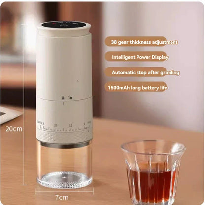 Compact 1500mAh USB Coffee Grinder