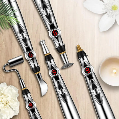 Professional Acupuncture Massage Pen - 5 Interchangeable Heads