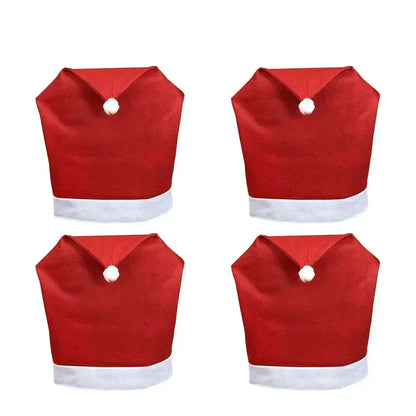 Festive Holiday Chair Covers for Dining Table