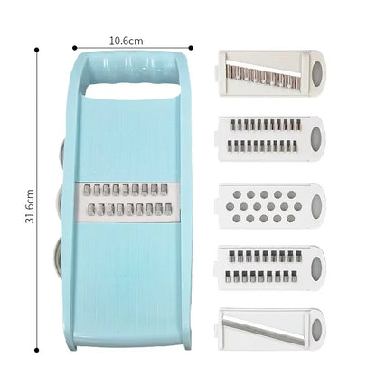Easy 5-in-1 Manual Vegetable Chopper and Slicer