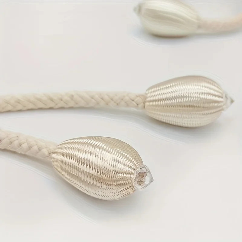 Easy Fit Curtain Tiebacks 2-Pack with Decorative Buckle