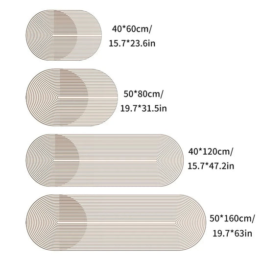 Soft Aqua Bathroom Mat | Absorbent Diatomite Non-Slip - Fesara