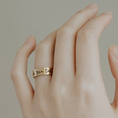 Custom Engraved Message Ring