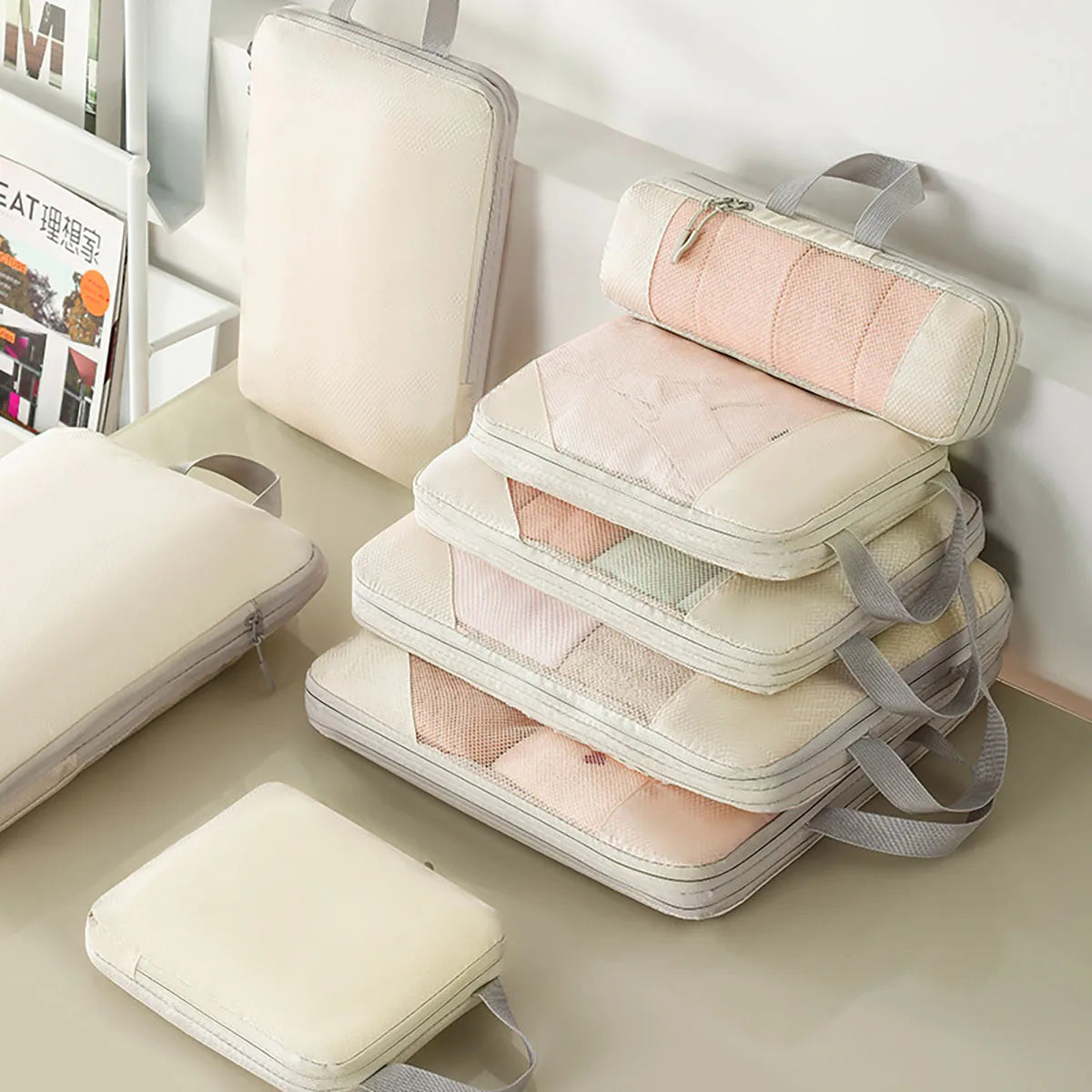 Compact Travel Storage Bag Set, 5-Piece, Waterproof - Fesara