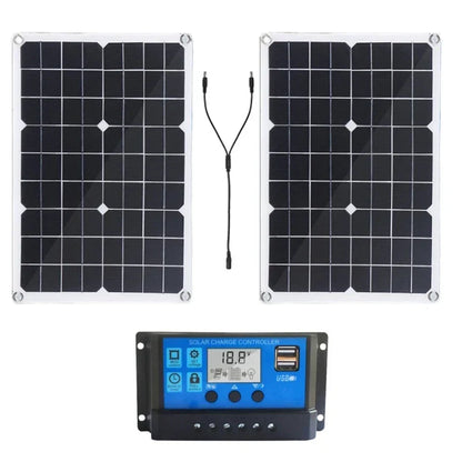 Portable 1200W Solar Power Charger Panel Kit