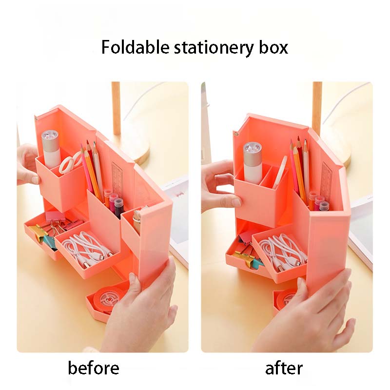 Portable Collapsible Cosmetic Storage Case