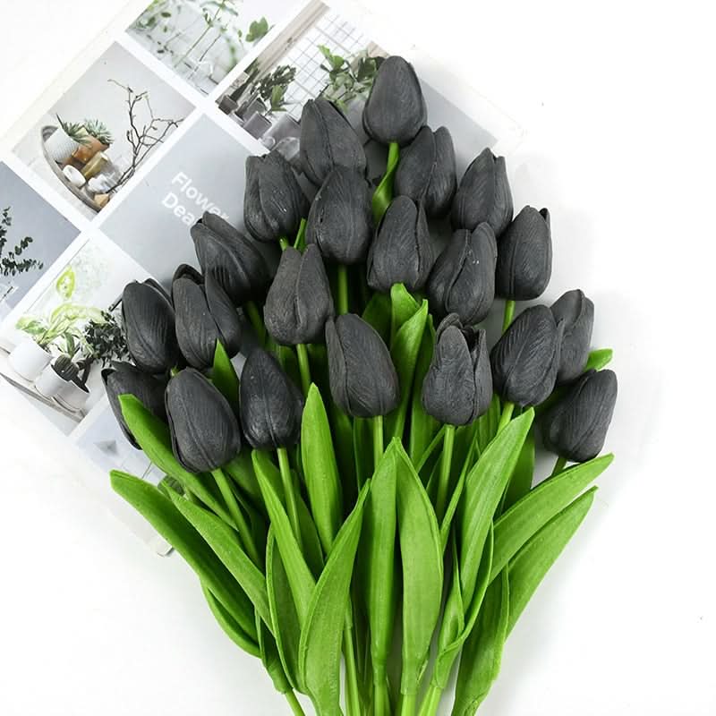 Beautiful Fake Tulip Arrangement with Realistic Petals