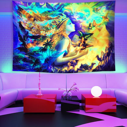 Vibrant Glow Wall Hanging Tapestry