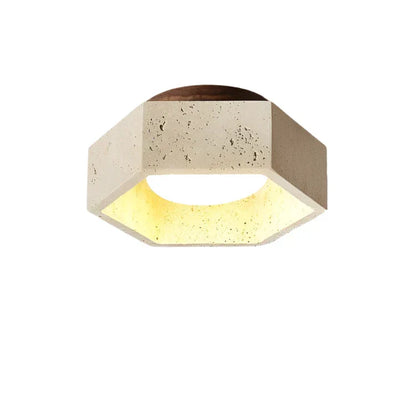 Natural Stone LED Ceiling Light Fixture