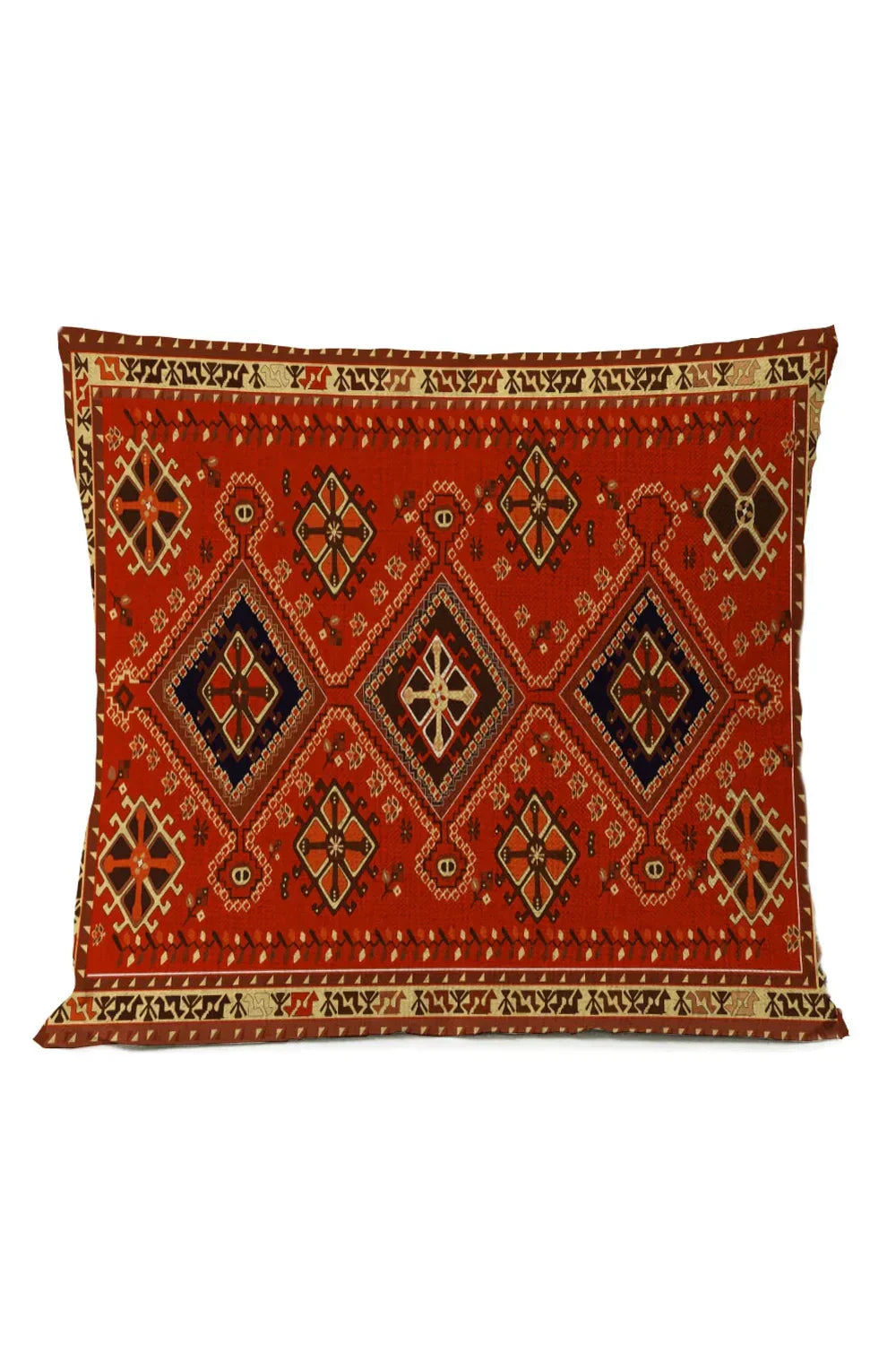 Colorful Global Print Pillow Cover