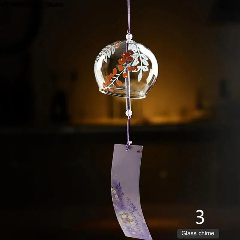 Delicate Glass Wind Chime Pendant