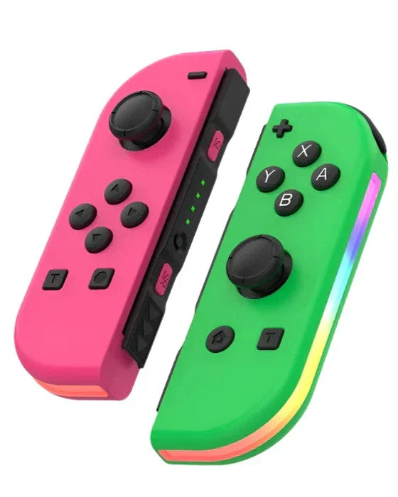 Wireless Gaming Controller for Nintendo Switch - Comfortable Gamepad with Colorful Lights