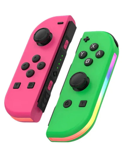 Wireless Gaming Controller for Nintendo Switch - Comfortable Gamepad with Colorful Lights