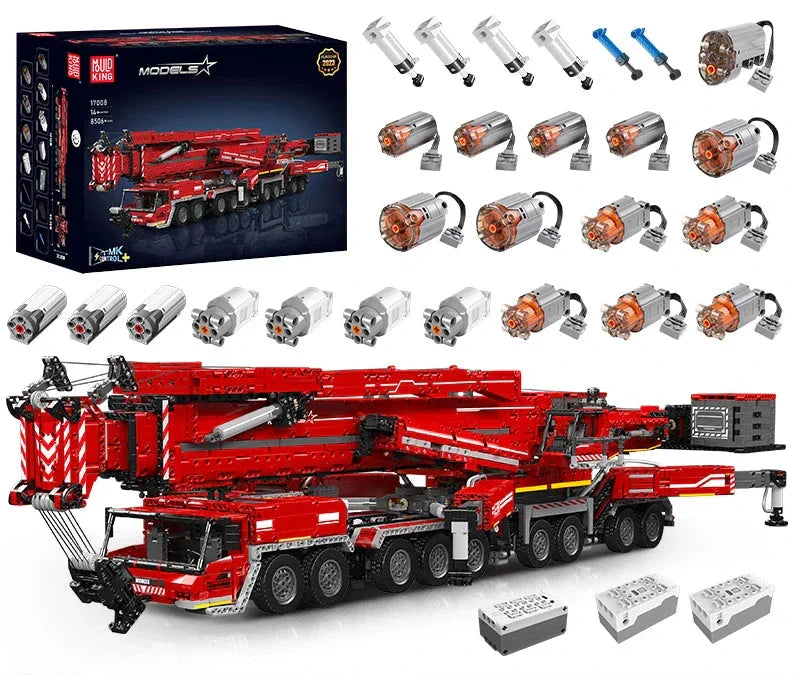 Ultimate Motorized Construction Truck Toy - 1700pc Set