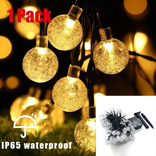 Bright Outdoor Solar Powered String Lights Waterproof