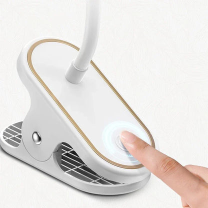 Portable LED Desk Lamp with Clip and USB Charging