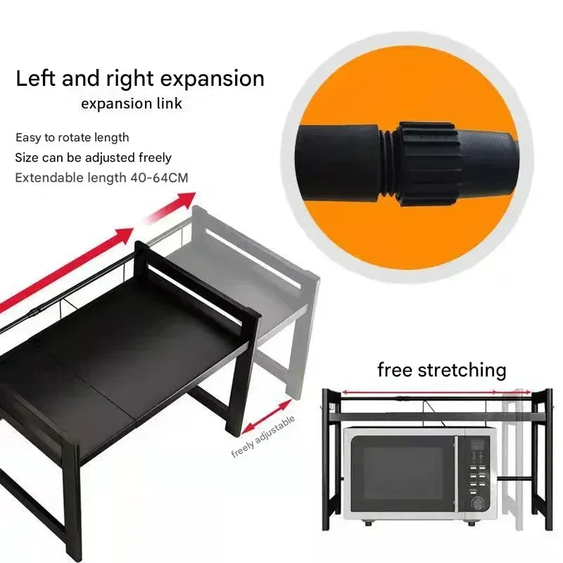 Space Saving Stainless Steel Folding Kitchen Shelf