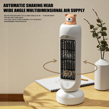 Compact Cute Bear Portable Fan Humidifier