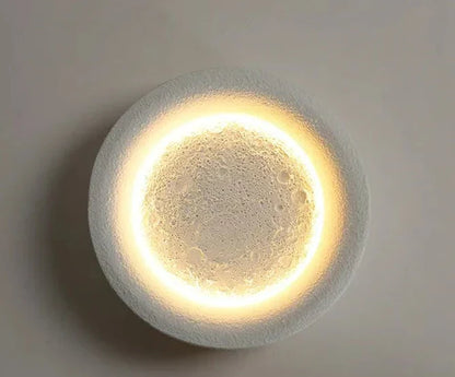 Natural Moon Shape LED Wall Light
